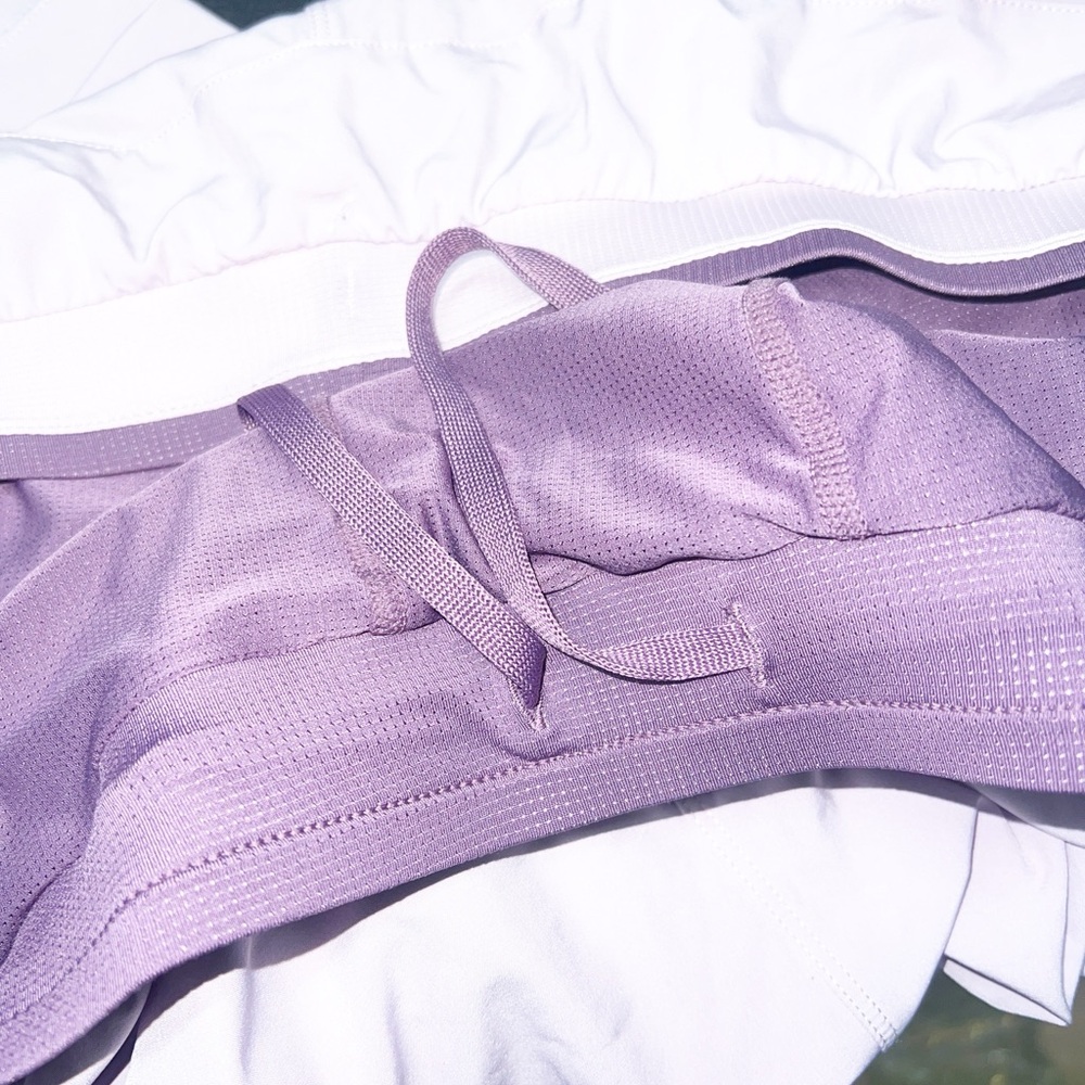Fabletics fundamental II lined 7” men’s purple active shorts - Picture 10 of 11